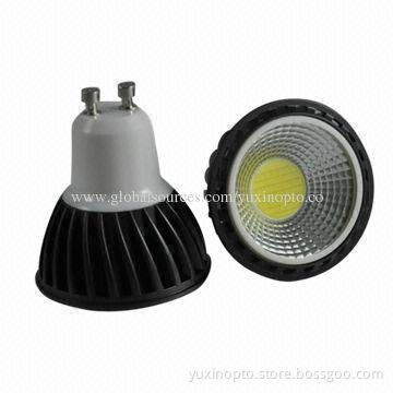 5W/COB GU10 LED spotlight, TUV, 3-year warranty